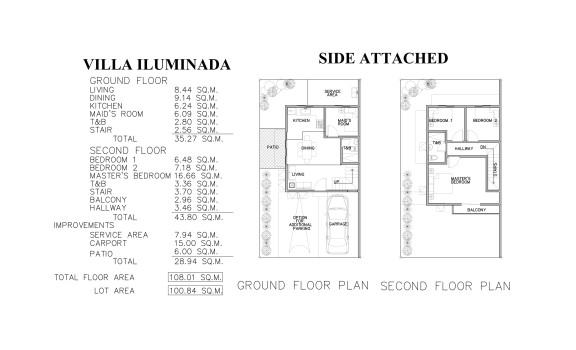SIDE ATTACHED-FLOOR PLAN